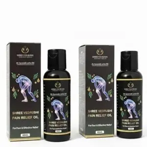 shree vedrushi ortho pain relief oil 120 ml (pack of 2 × 60 ml) – ayurvedic joint & muscle relief oil